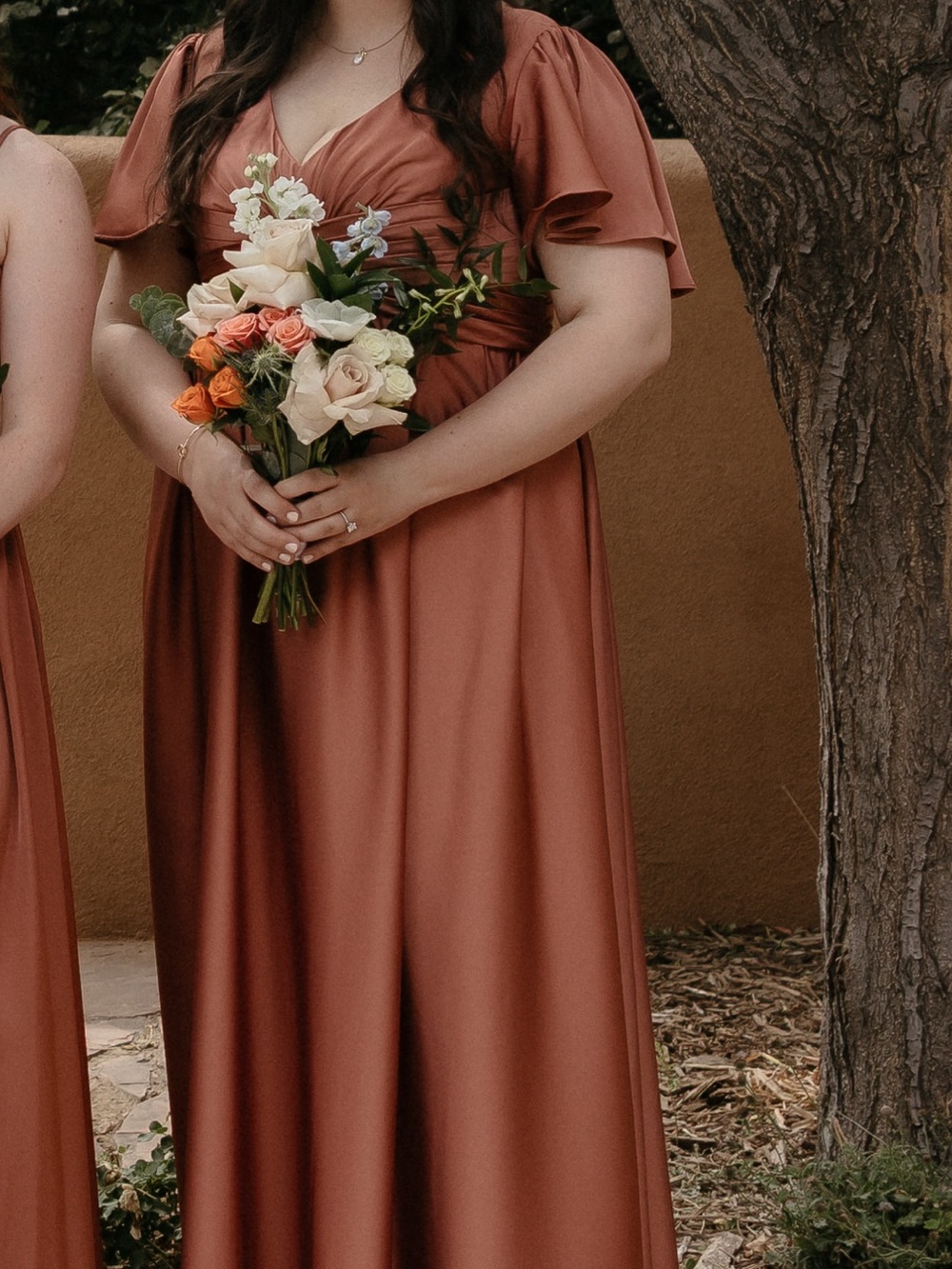 Azazie Cedar Rose Bridesmaid Dress